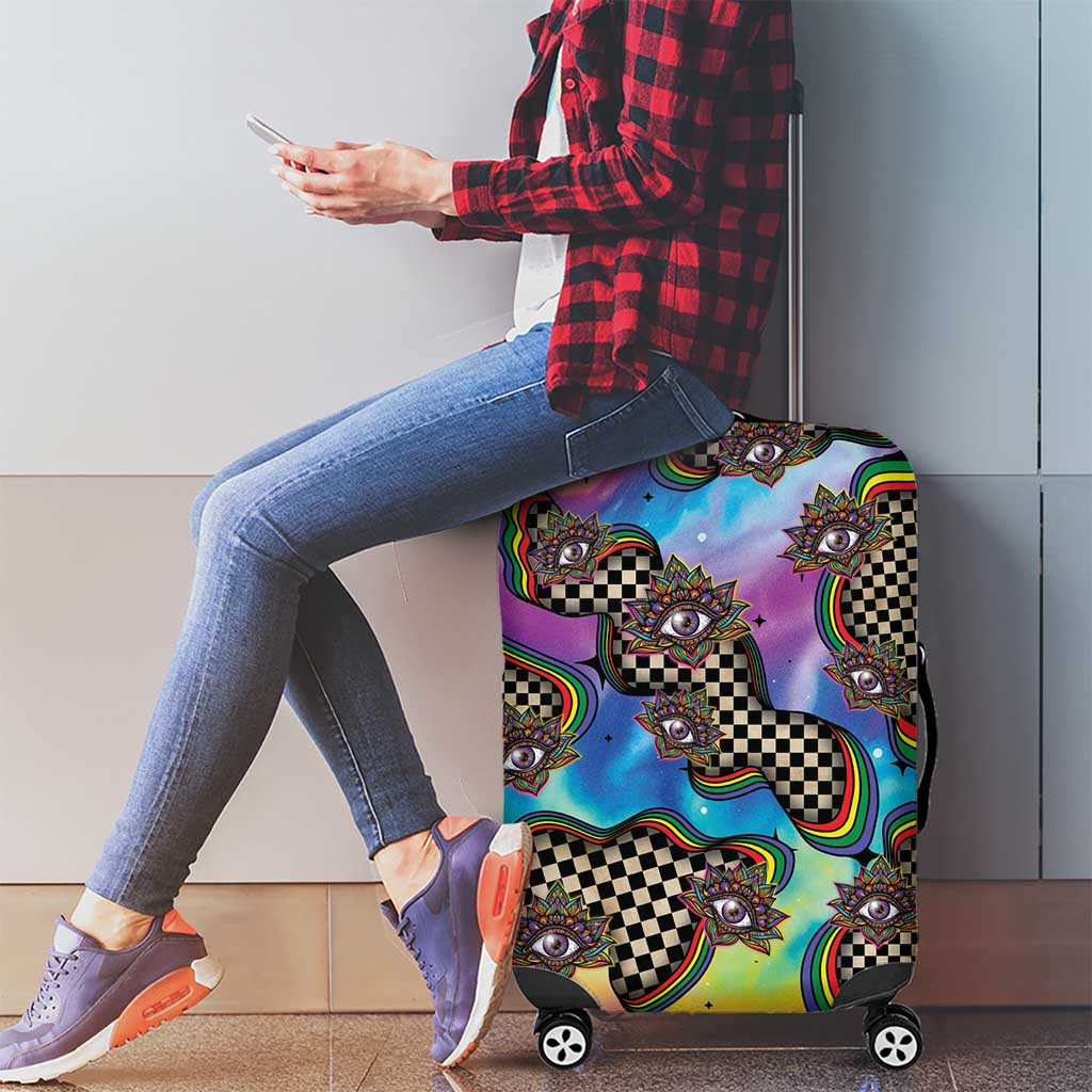 Hippie Luggage Cover Psychedelic Third Eye Art DT05