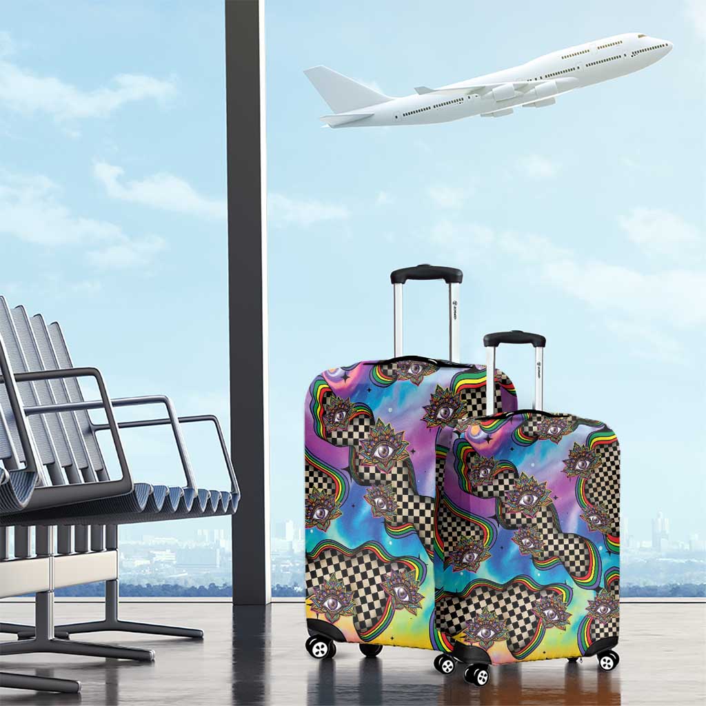 Hippie Luggage Cover Psychedelic Third Eye Art DT05