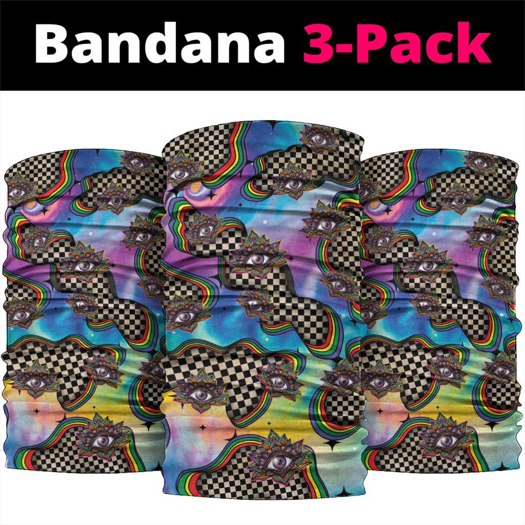Hippie Neck Gaiter Psychedelic Third Eye Art DT05