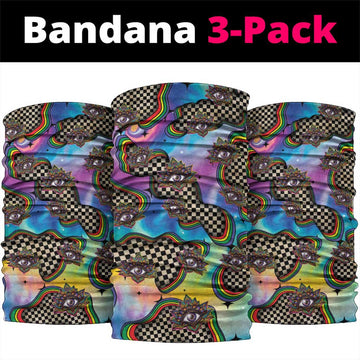 Hippie Neck Gaiter Psychedelic Third Eye Art DT05