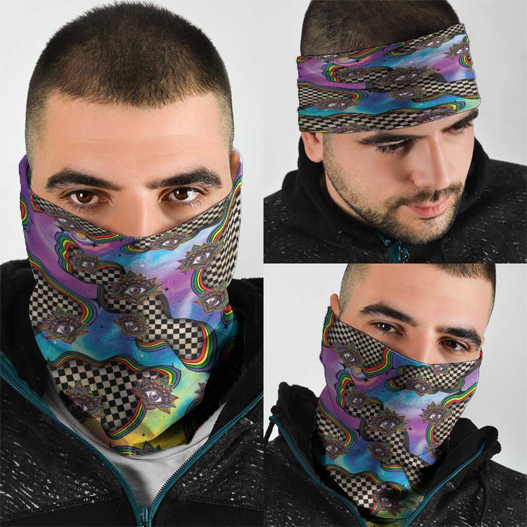 Hippie Neck Gaiter Psychedelic Third Eye Art DT05