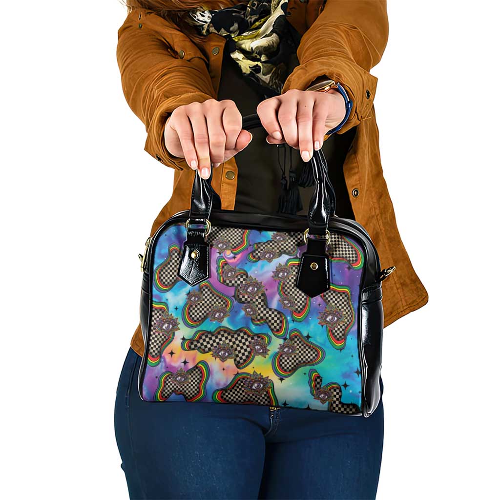 Hippie Shoulder Handbag Psychedelic Third Eye Art DT05