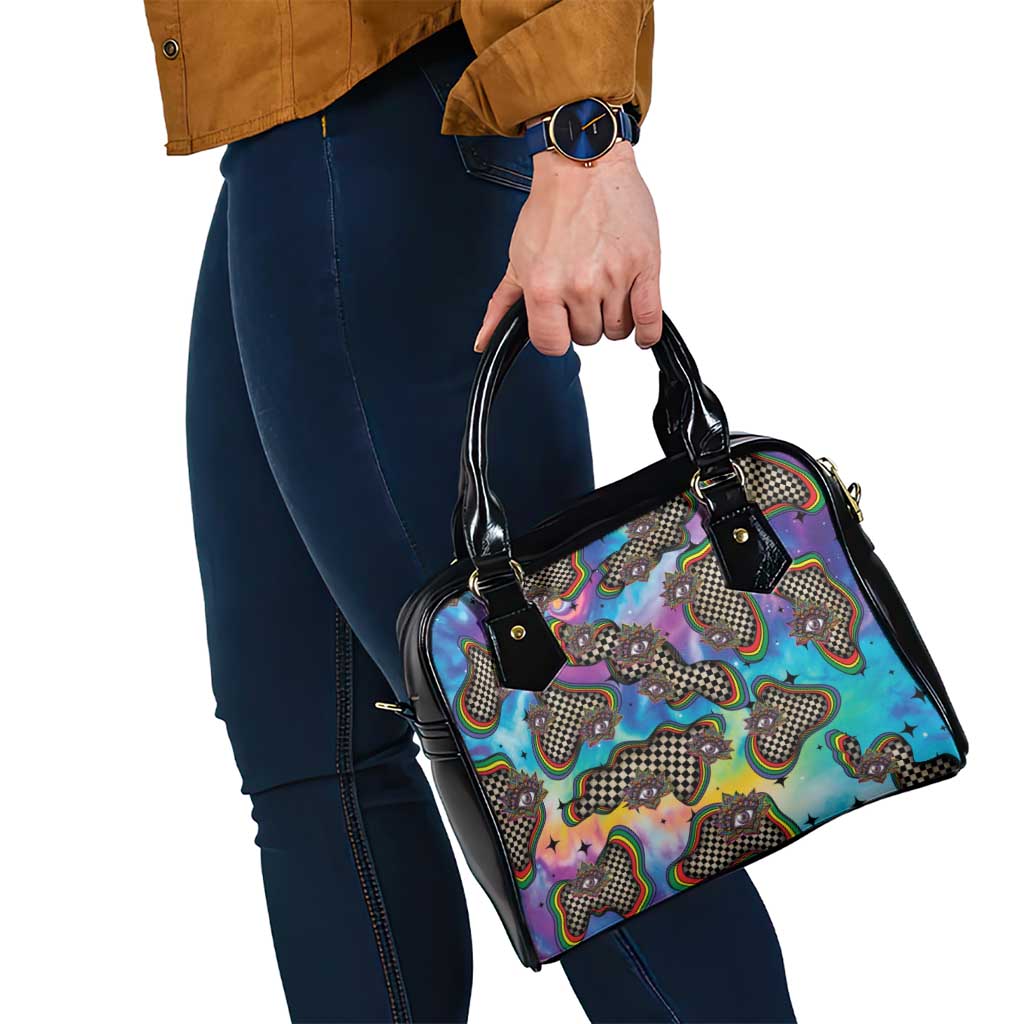 Hippie Shoulder Handbag Psychedelic Third Eye Art DT05