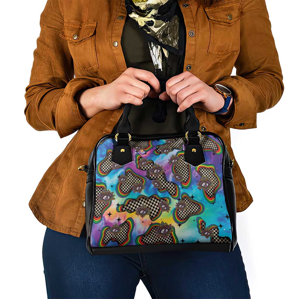 Hippie Shoulder Handbag Psychedelic Third Eye Art DT05