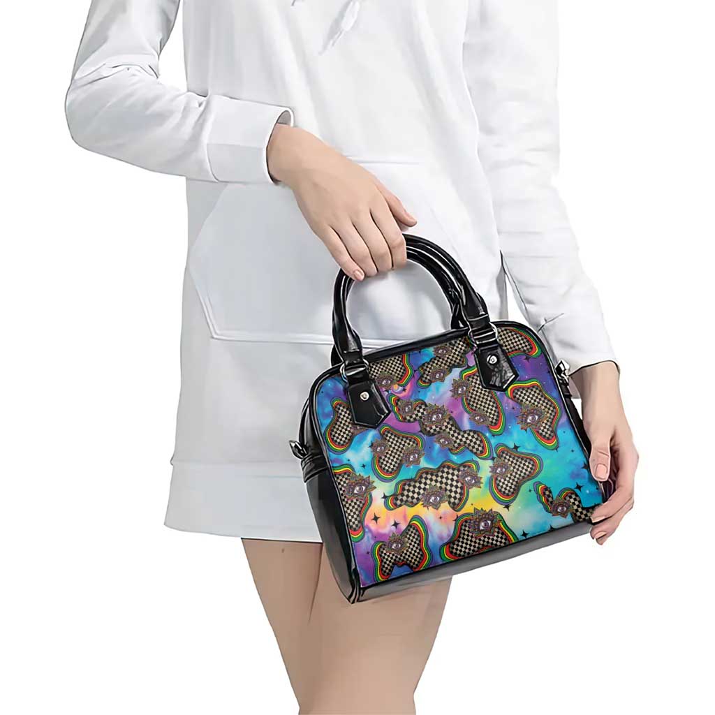 Hippie Shoulder Handbag Psychedelic Third Eye Art DT05