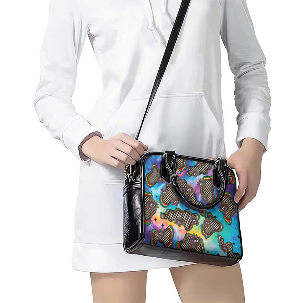 Hippie Shoulder Handbag Psychedelic Third Eye Art DT05