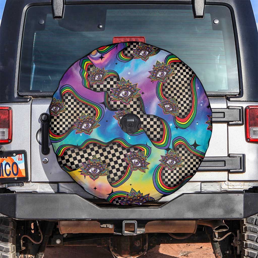 Hippie Spare Tire Cover Psychedelic Third Eye Art DT05