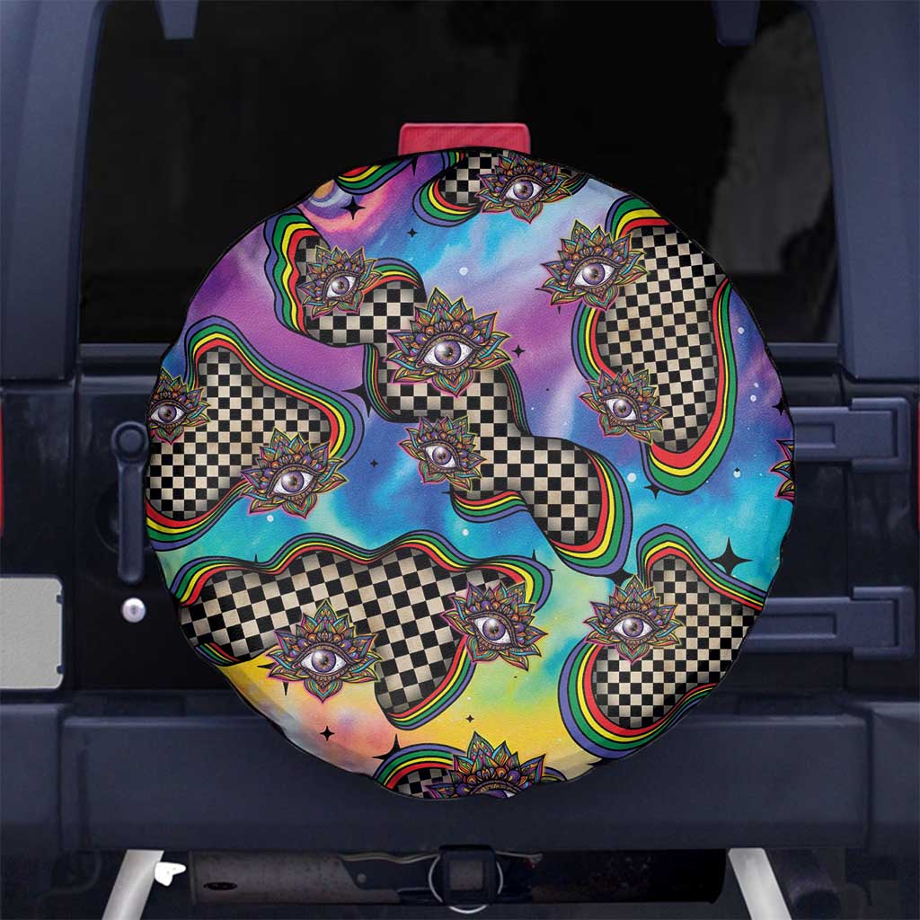 Hippie Spare Tire Cover Psychedelic Third Eye Art DT05