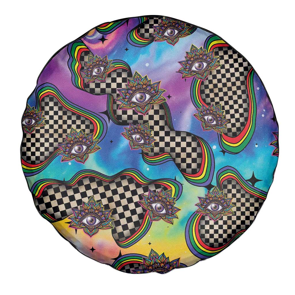 Hippie Spare Tire Cover Psychedelic Third Eye Art DT05