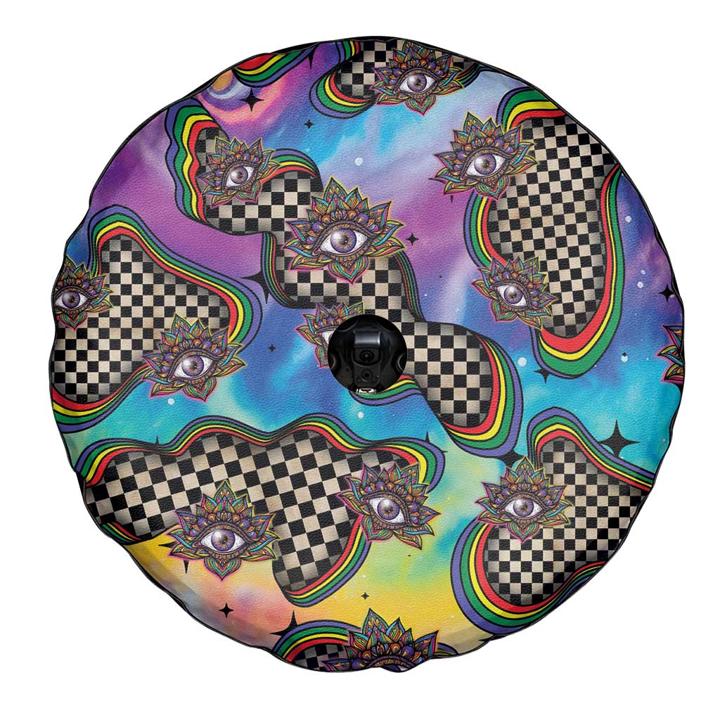 Hippie Spare Tire Cover Psychedelic Third Eye Art DT05