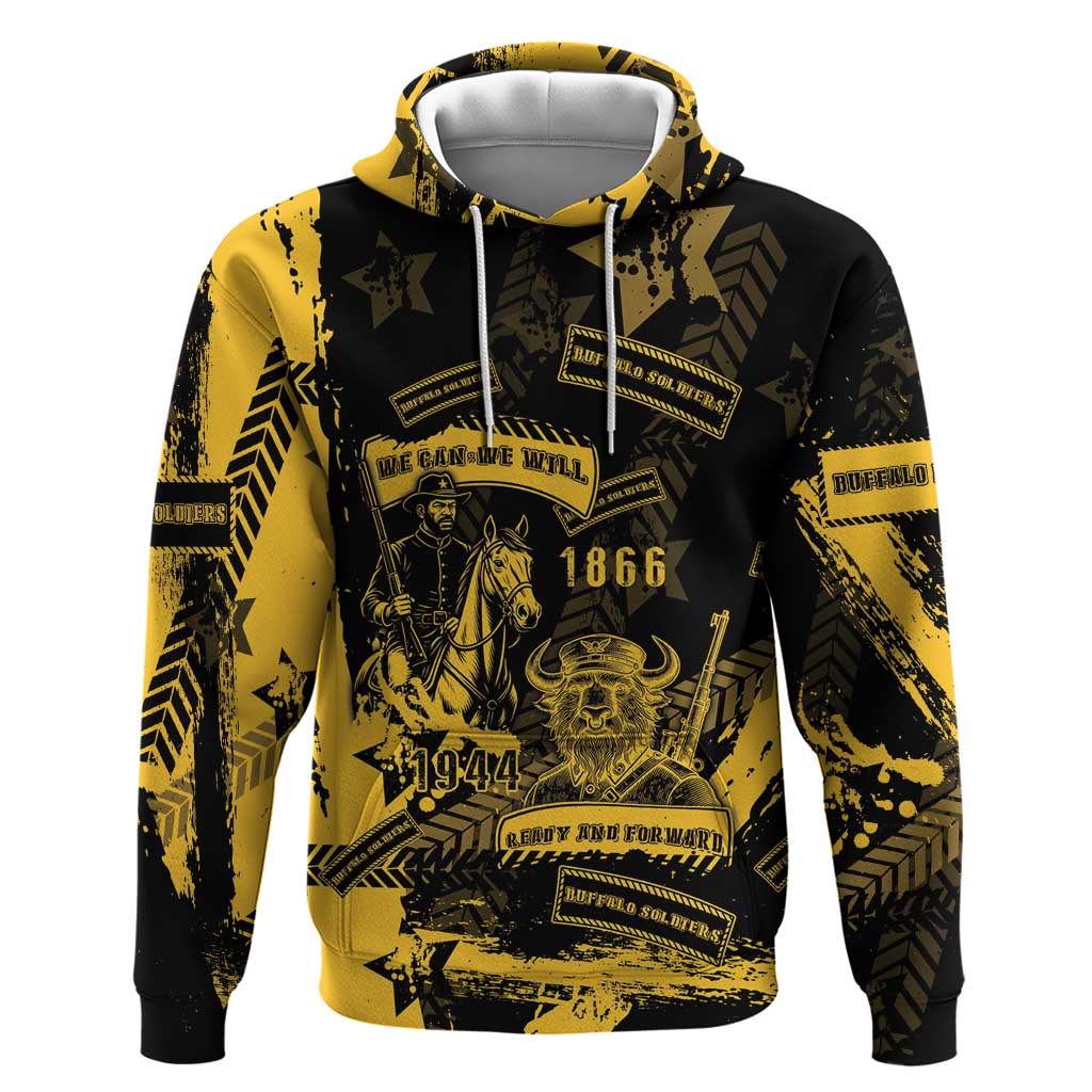 Buffalo Soldiers Hoodie Military Urban Retro Style DT05
