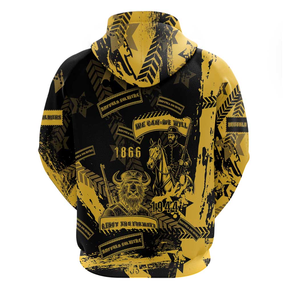 Buffalo Soldiers Hoodie Military Urban Retro Style DT05