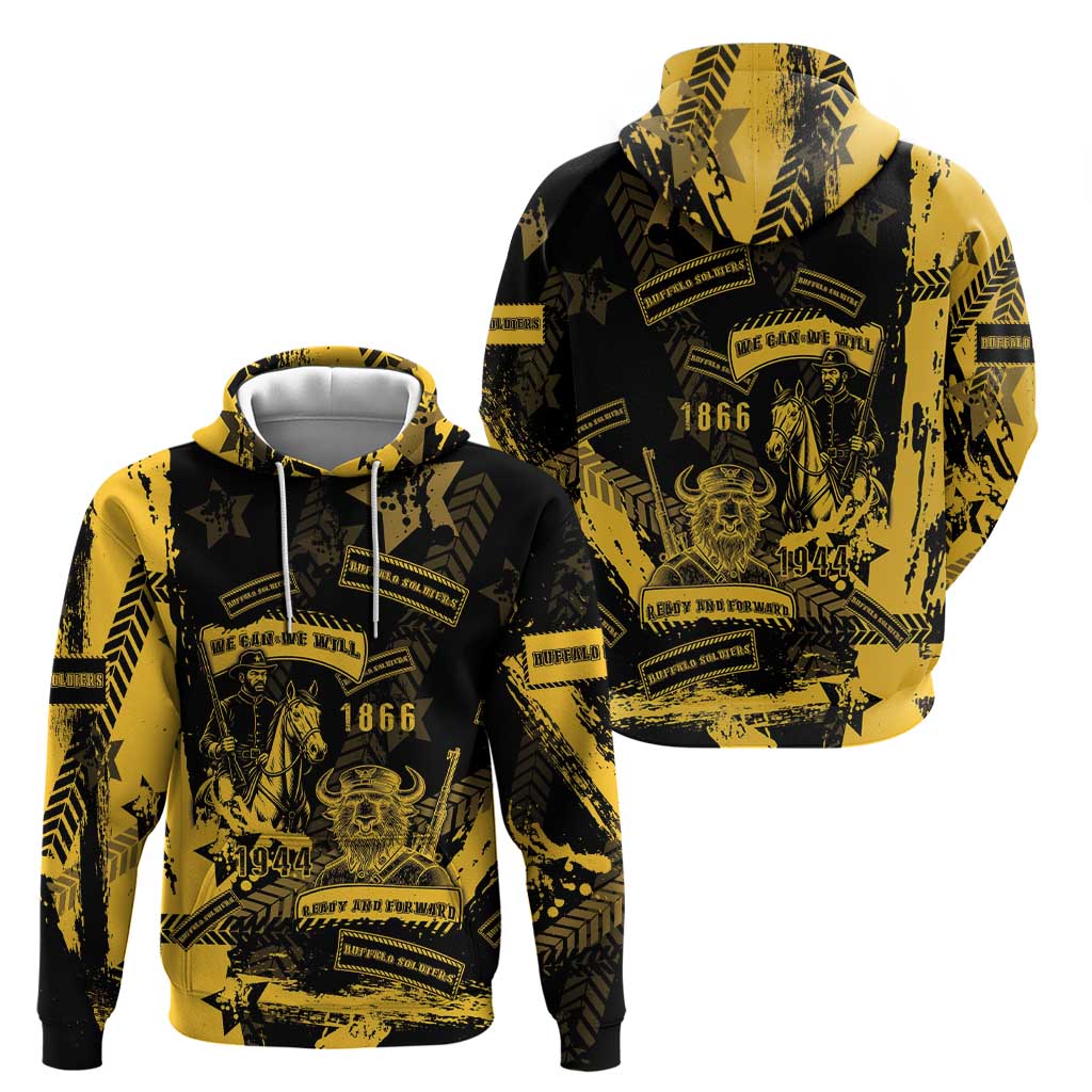 Buffalo Soldiers Hoodie Military Urban Retro Style DT05