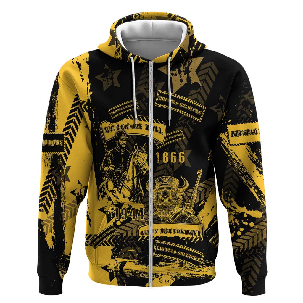Buffalo Soldiers Hoodie Military Urban Retro Style DT05