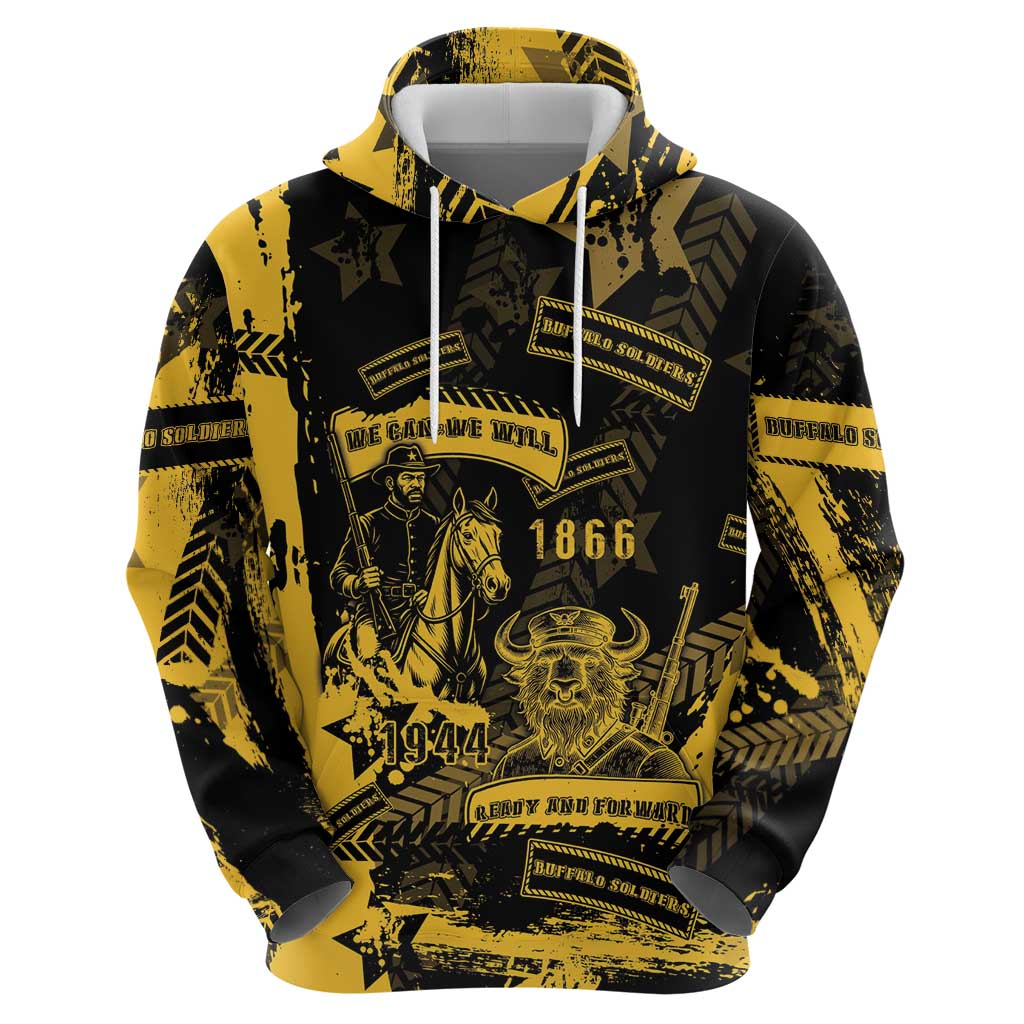 Buffalo Soldiers Hoodie Military Urban Retro Style DT05