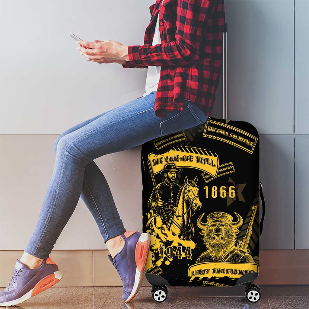 Buffalo Soldiers Luggage Cover Military Urban Retro Style DT05
