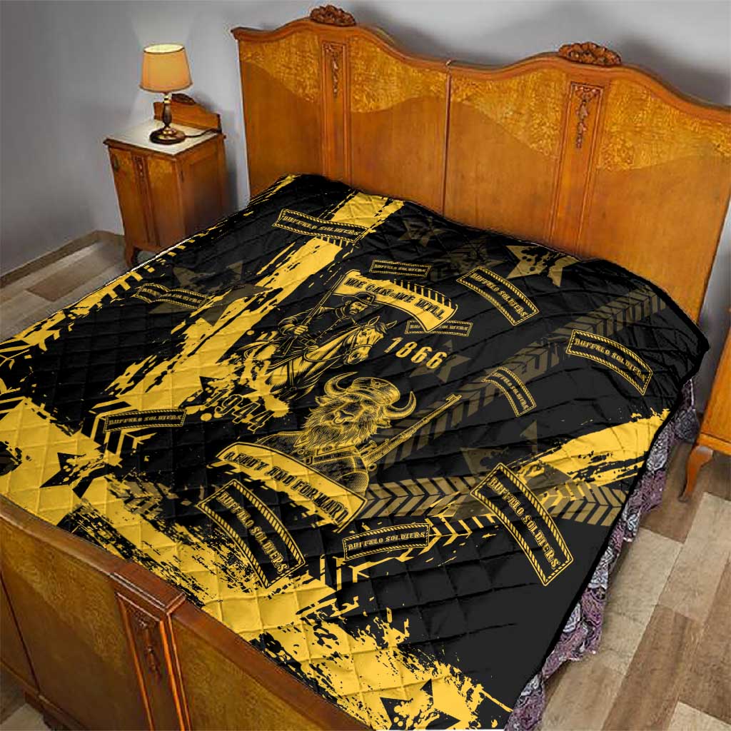 Buffalo Soldiers African American Quilt Military Urban Retro Style DT05