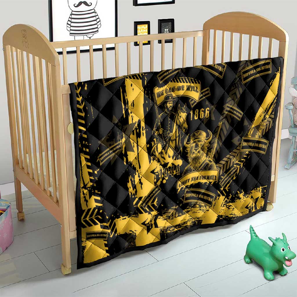 Buffalo Soldiers African American Quilt Military Urban Retro Style DT05