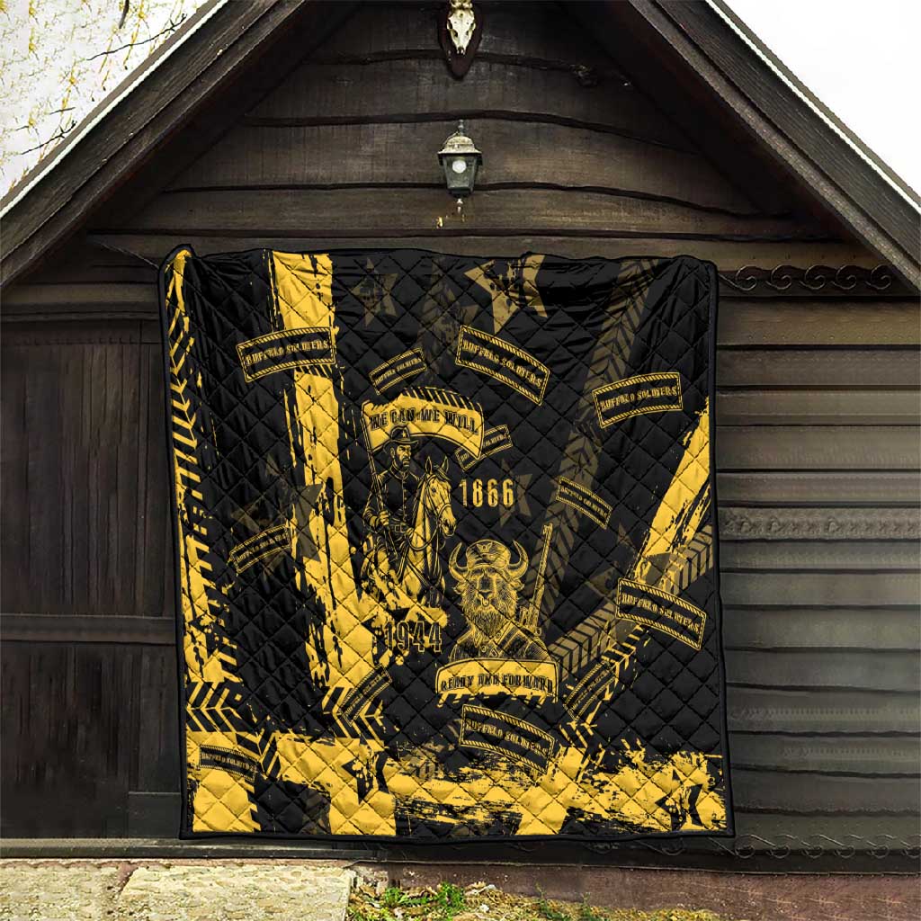 Buffalo Soldiers African American Quilt Military Urban Retro Style DT05