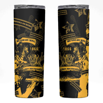 Buffalo Soldiers African American Skinny Tumbler Military Urban Retro Style DT05