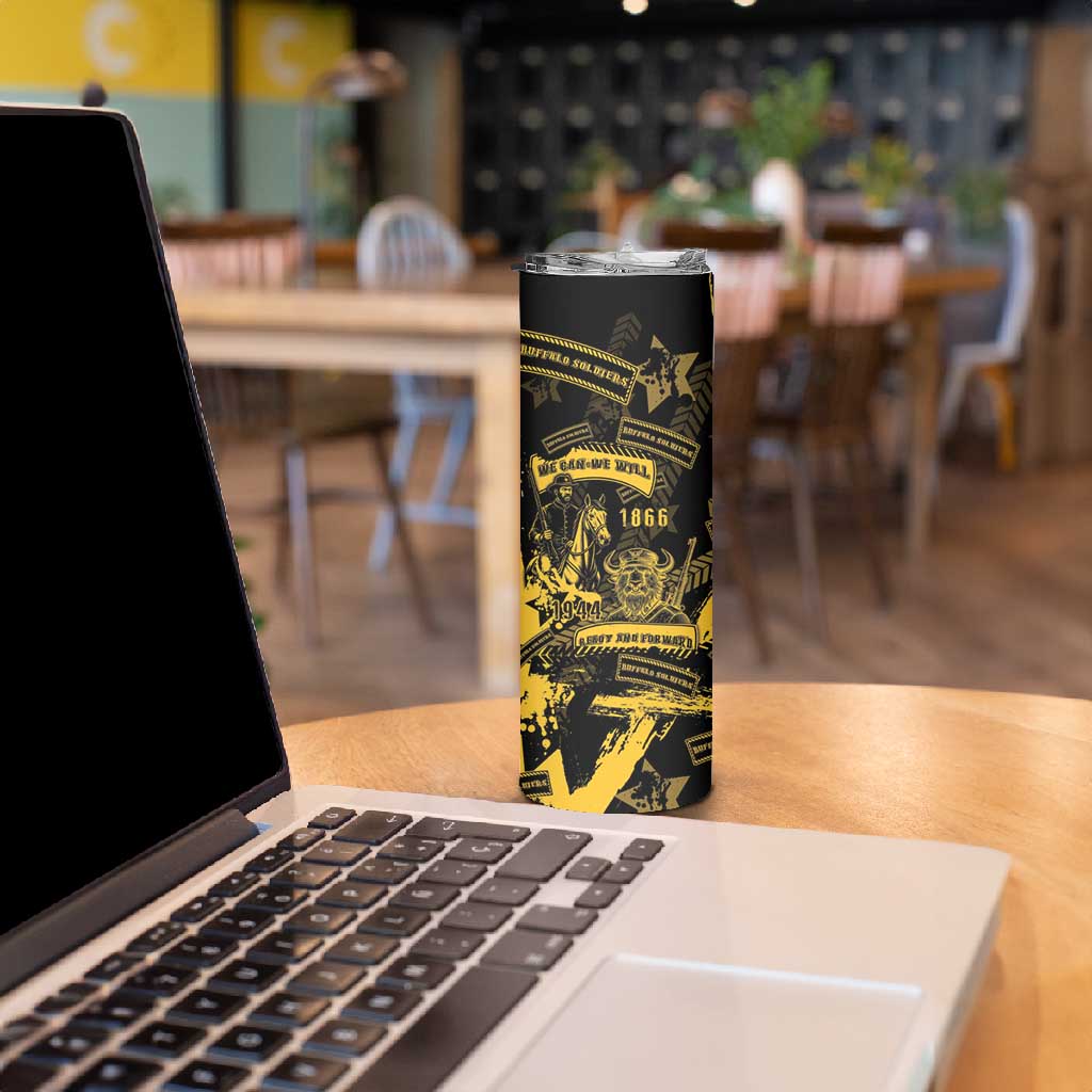Buffalo Soldiers African American Skinny Tumbler Military Urban Retro Style DT05