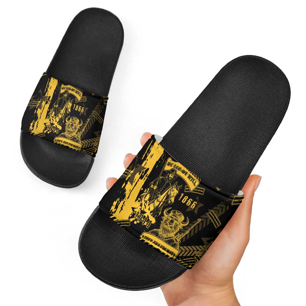 Buffalo Soldiers Slide Sandals Military Urban Retro Style DT05