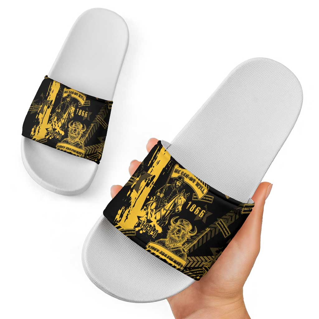 Buffalo Soldiers Slide Sandals Military Urban Retro Style DT05
