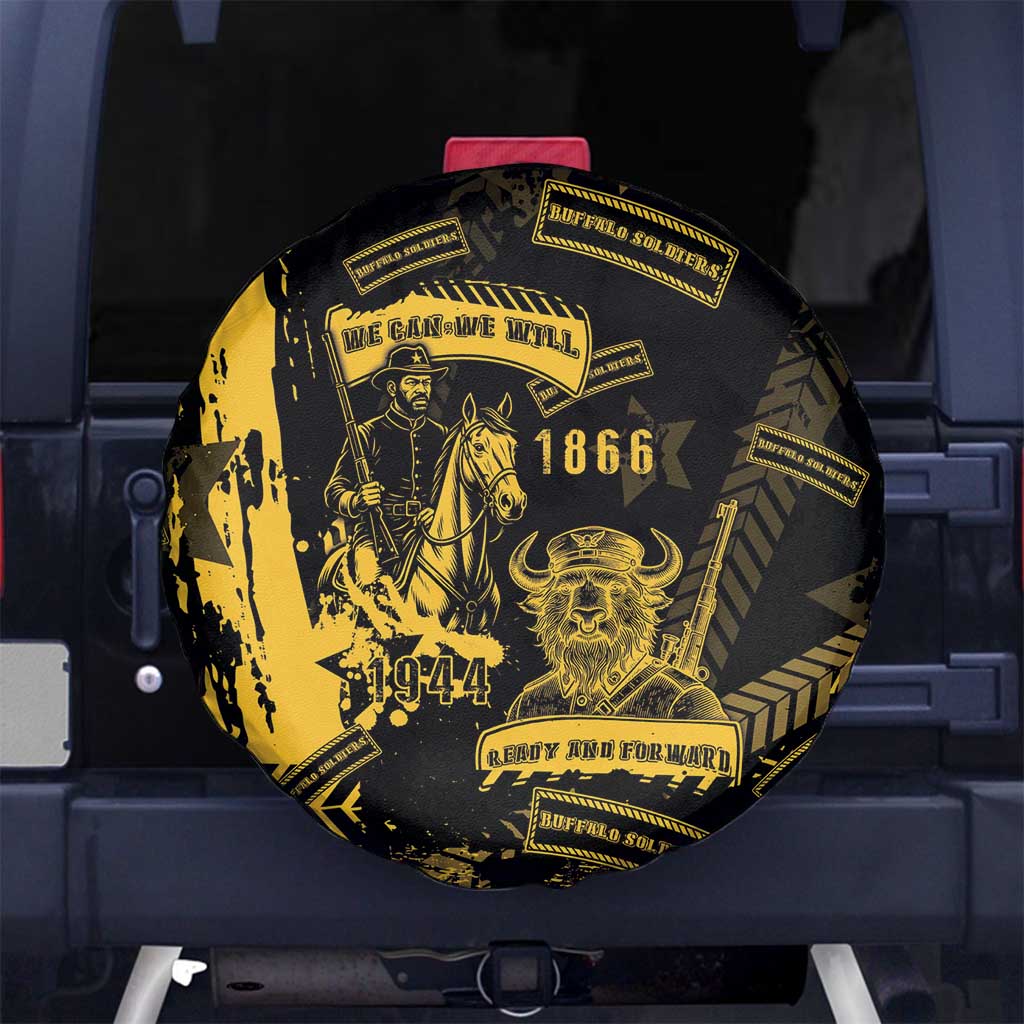 Buffalo Soldiers Spare Tire Cover Military Urban Retro Style DT05