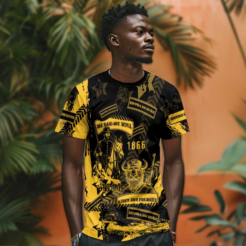 Buffalo Soldiers African American T shirt Military Urban Retro Style DT05