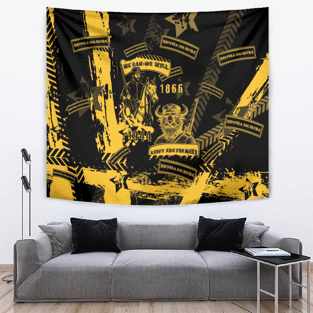 Buffalo Soldiers African American Tapestry Military Urban Retro Style DT05