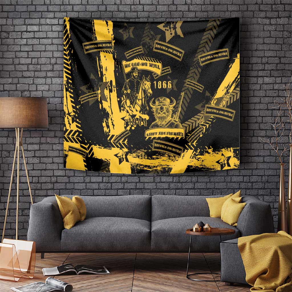 Buffalo Soldiers African American Tapestry Military Urban Retro Style DT05
