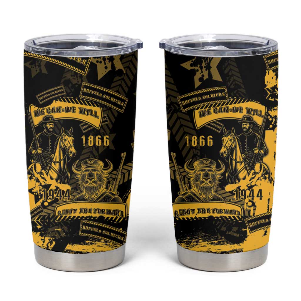 Buffalo Soldiers African American Tumbler Cup Military Urban Retro Style DT05