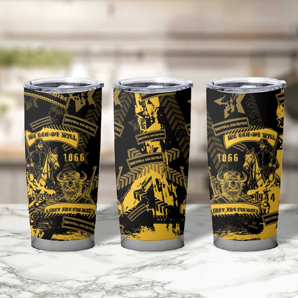 Buffalo Soldiers African American Tumbler Cup Military Urban Retro Style DT05