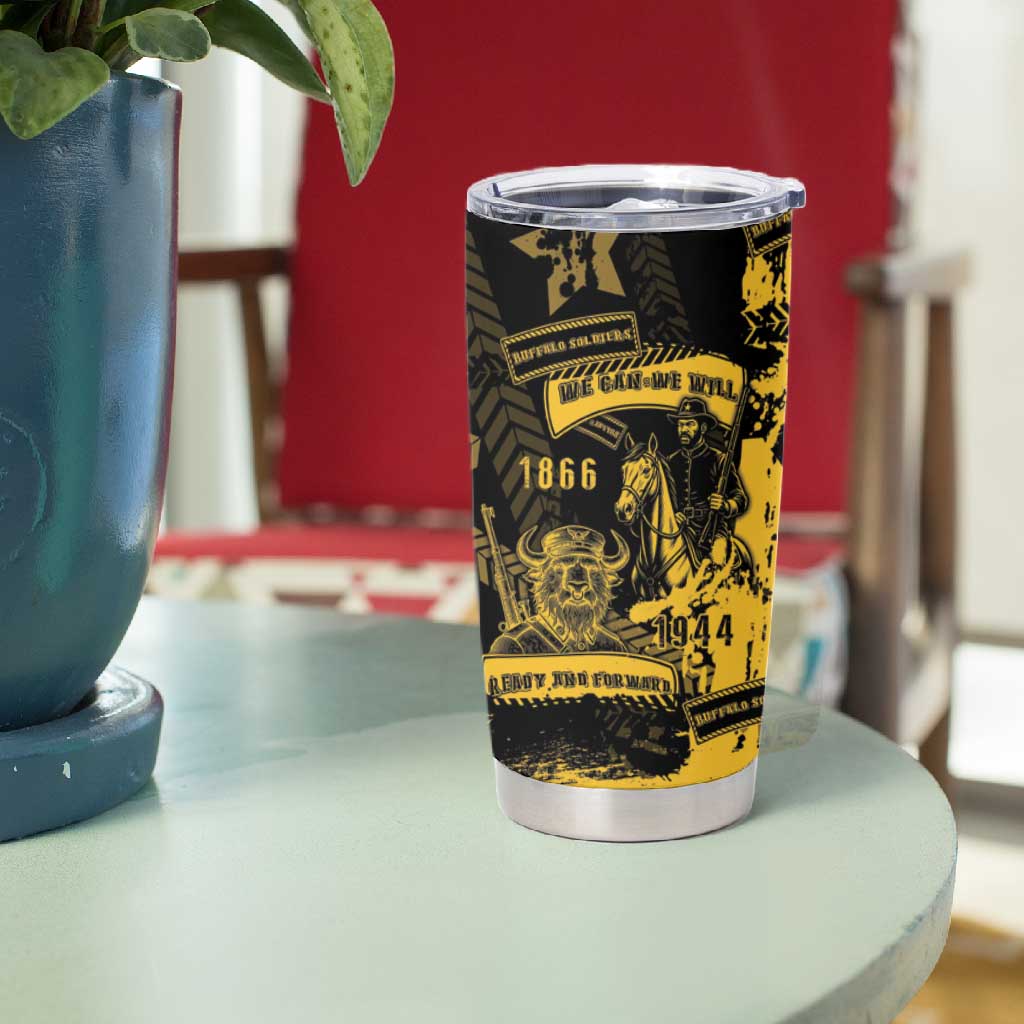 Buffalo Soldiers African American Tumbler Cup Military Urban Retro Style DT05