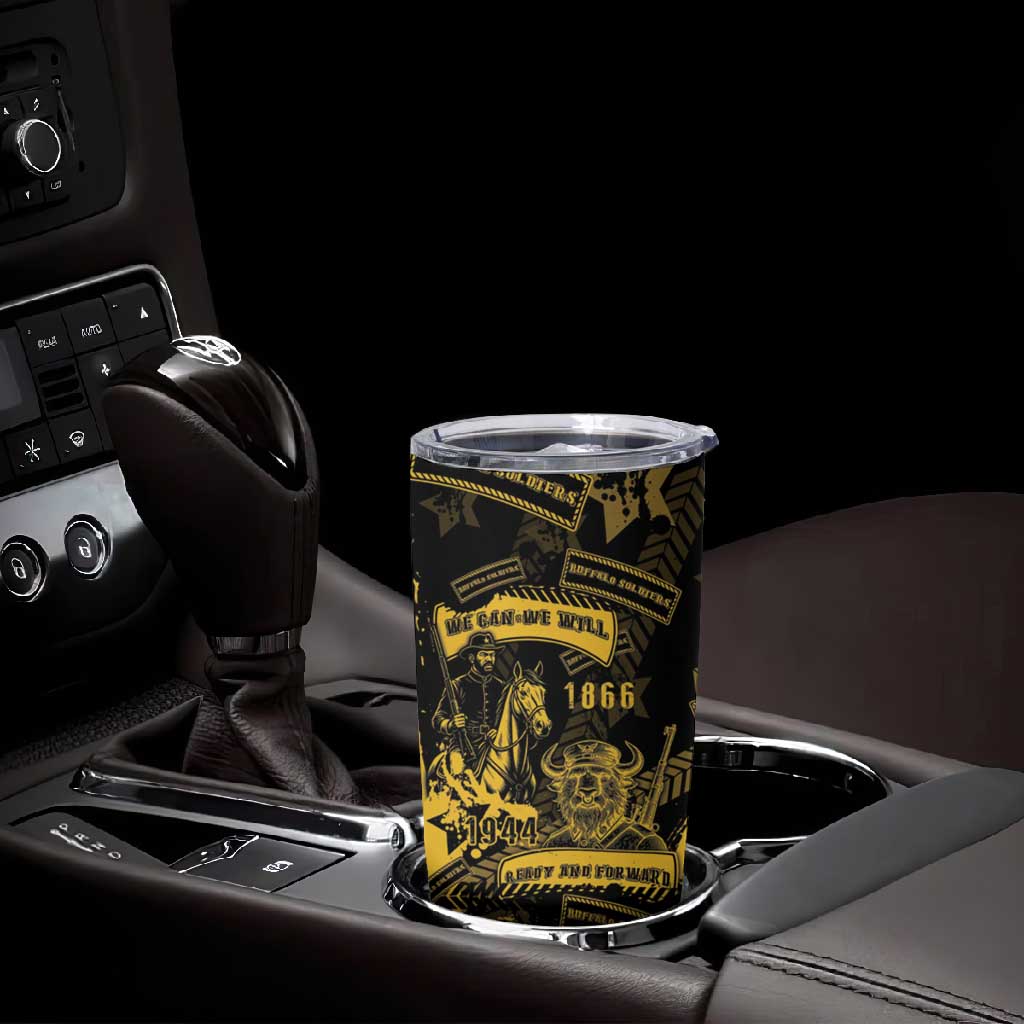 Buffalo Soldiers African American Tumbler Cup Military Urban Retro Style DT05