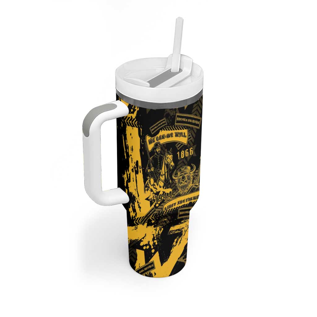 Buffalo Soldiers African American Tumbler With Handle Military Urban Retro Style DT05