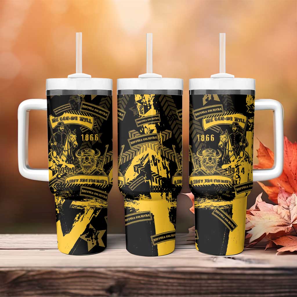 Buffalo Soldiers African American Tumbler With Handle Military Urban Retro Style DT05