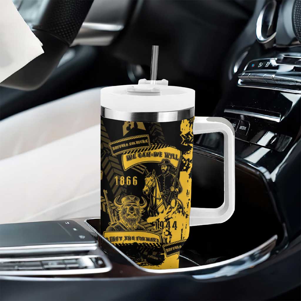 Buffalo Soldiers African American Tumbler With Handle Military Urban Retro Style DT05