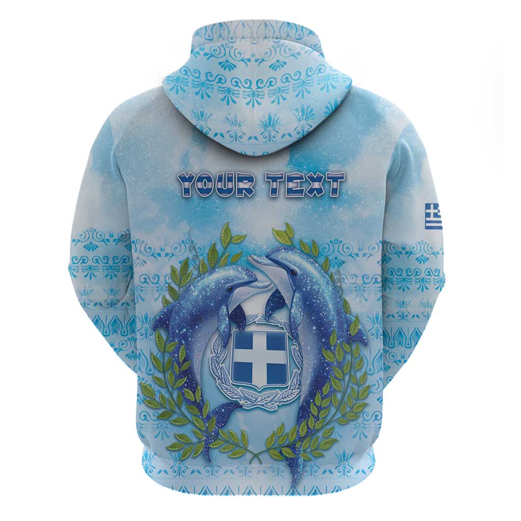 Personalized Greece Hoodie Dolphins And Symbol DT05