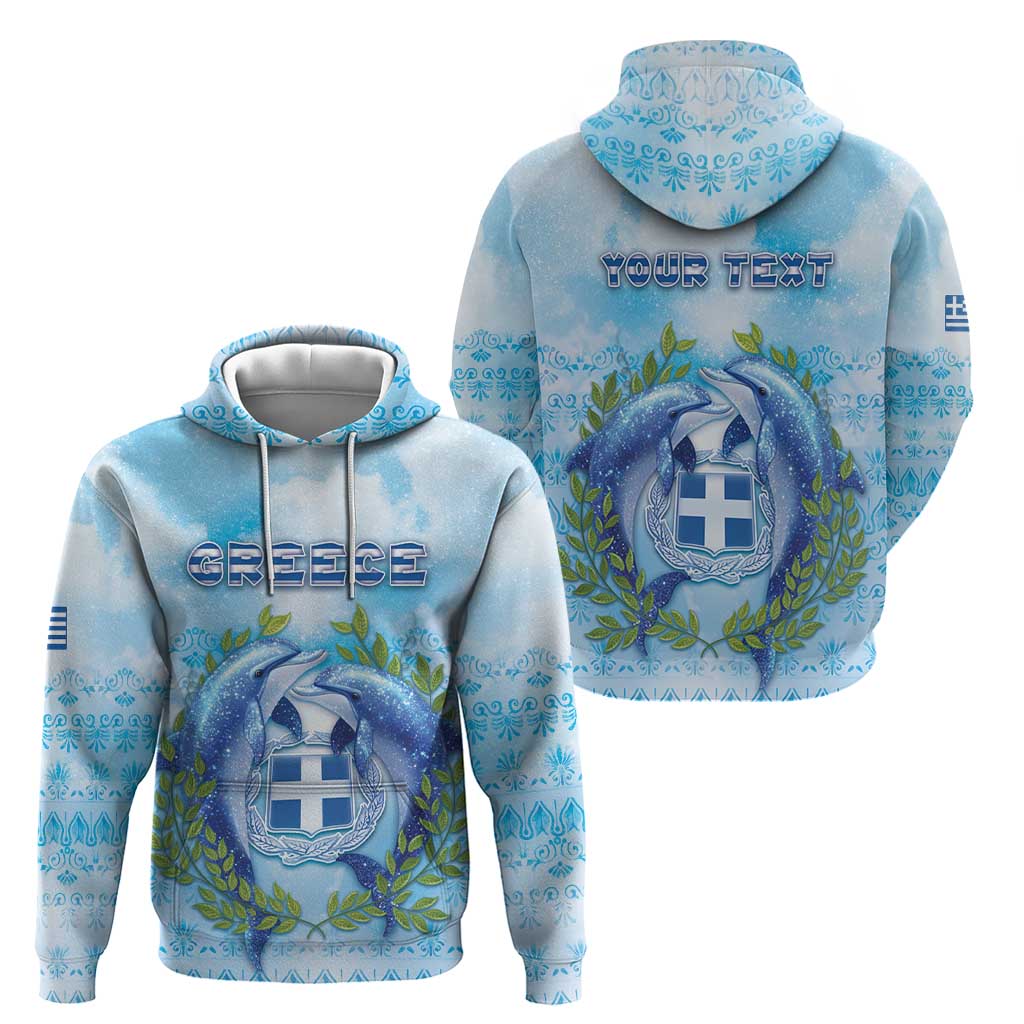 Personalized Greece Hoodie Dolphins And Symbol DT05