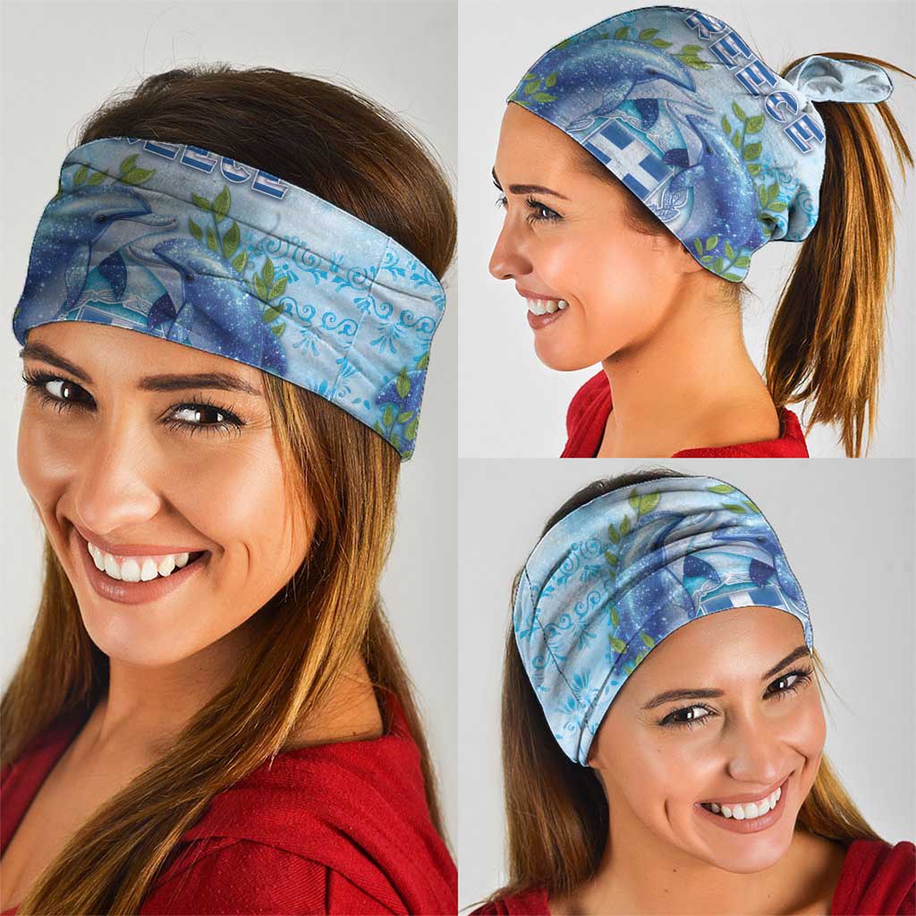 Greece Neck Gaiter Dolphins And Symbol DT05