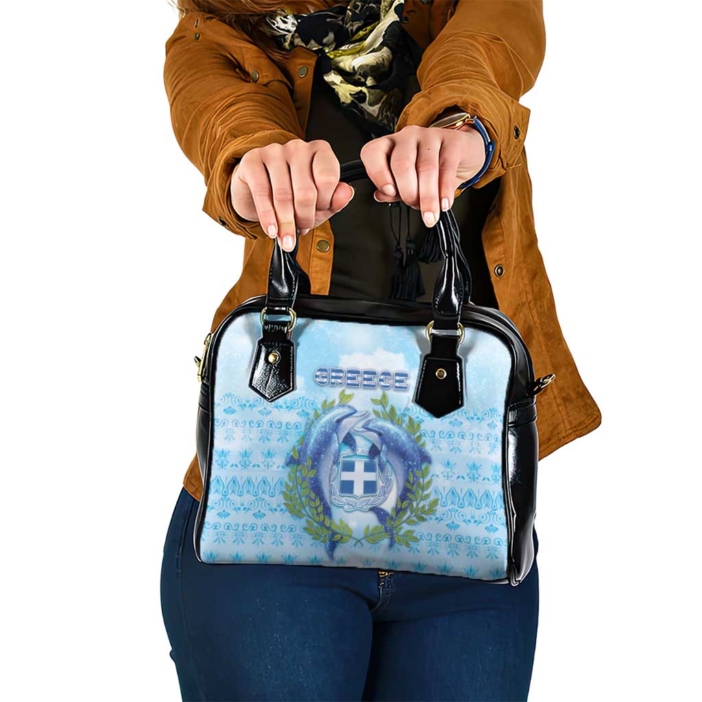 Greece Shoulder Handbag Dolphins And Symbol DT05