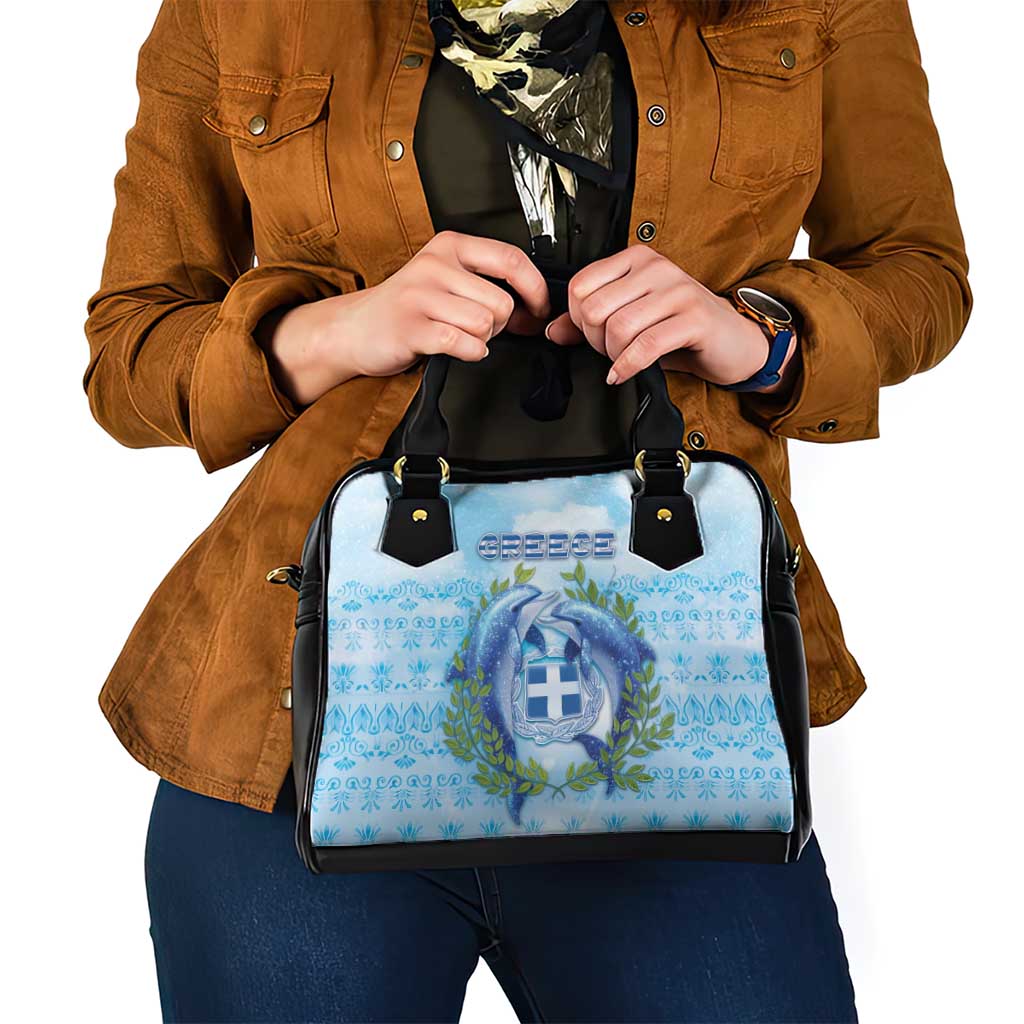 Greece Shoulder Handbag Dolphins And Symbol DT05