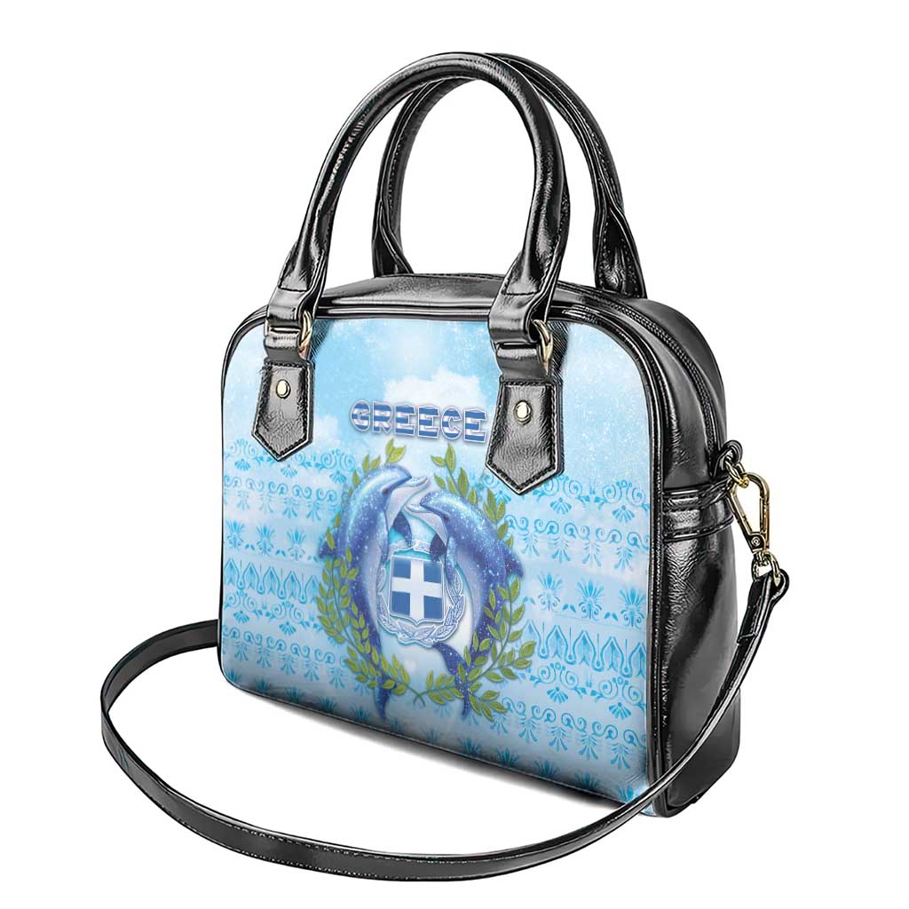 Greece Shoulder Handbag Dolphins And Symbol DT05