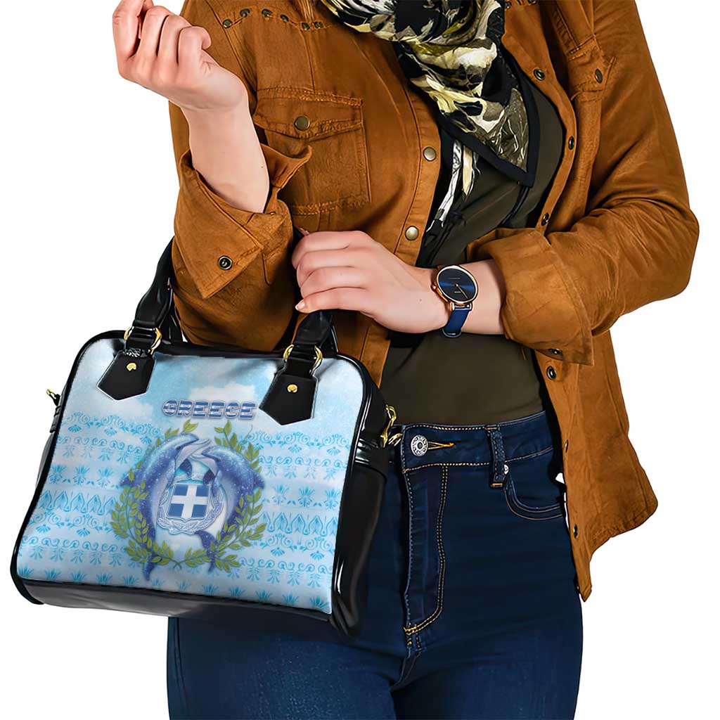 Greece Shoulder Handbag Dolphins And Symbol DT05