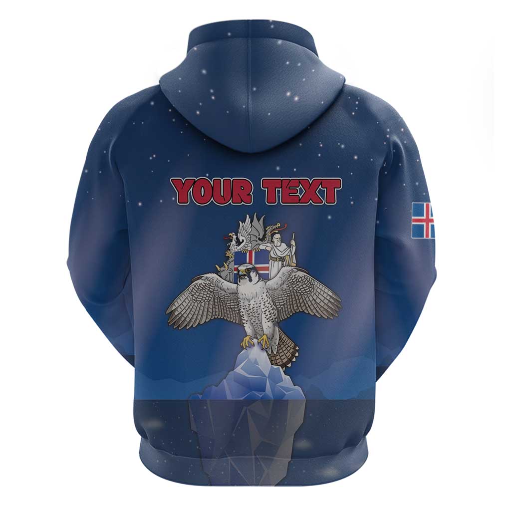 Personalized Iceland Hoodie The Gyrfalcon With Symbol DT05