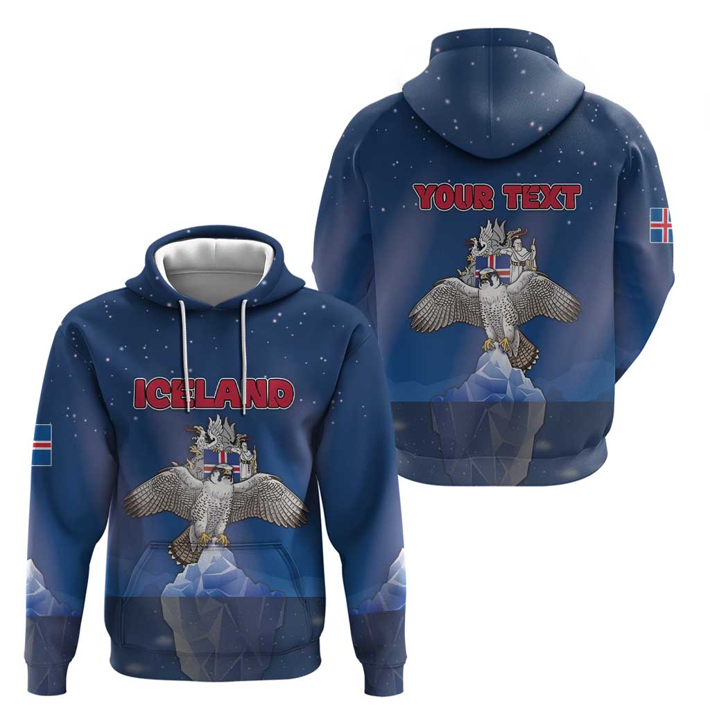 Personalized Iceland Hoodie The Gyrfalcon With Symbol DT05
