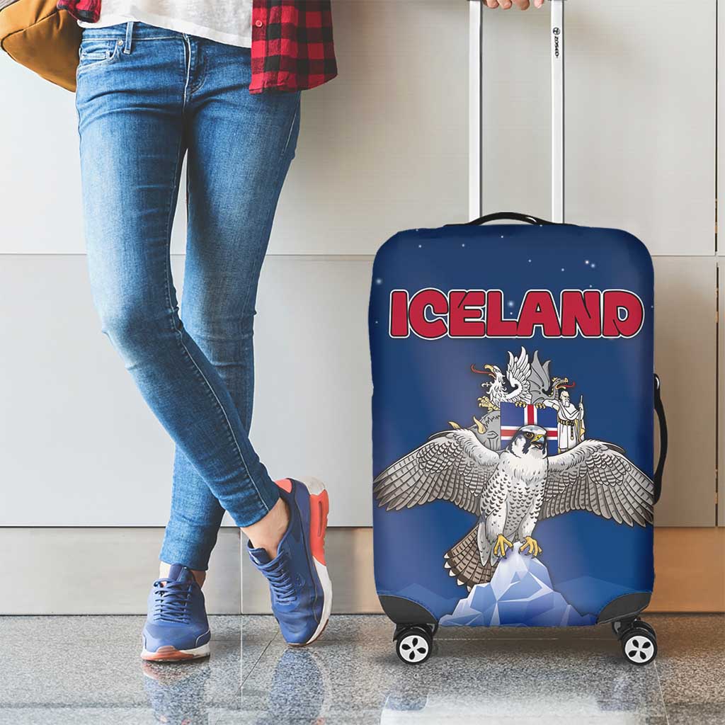 Iceland Luggage Cover The Gyrfalcon With Symbol DT05
