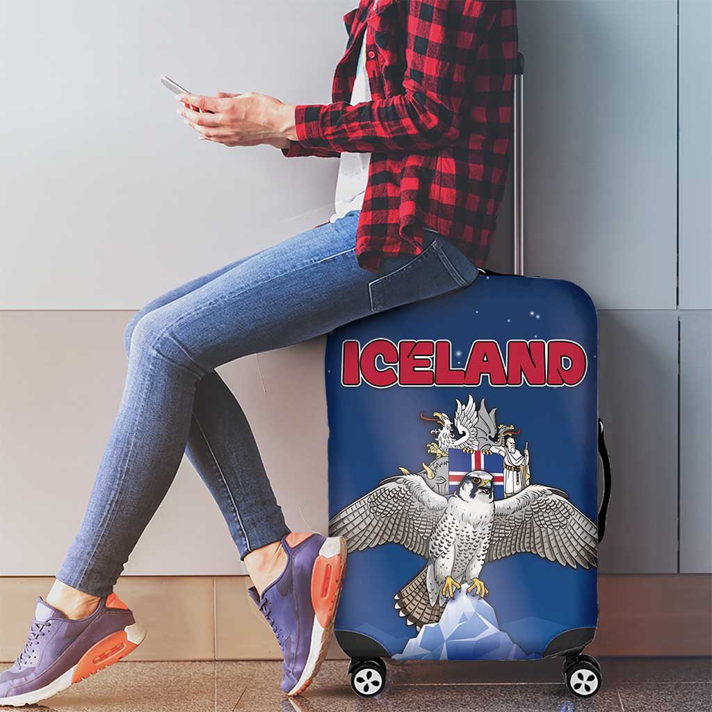 Iceland Luggage Cover The Gyrfalcon With Symbol DT05