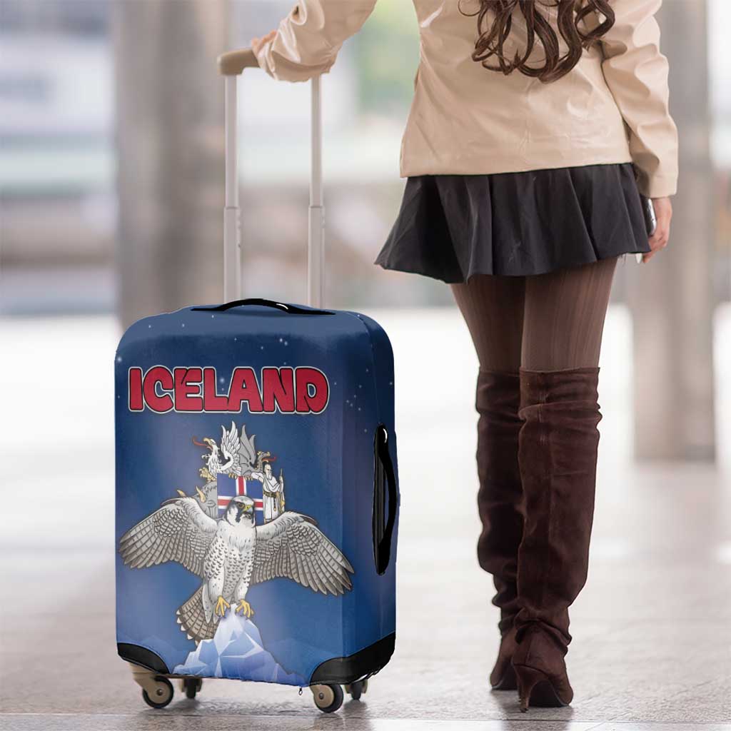 Iceland Luggage Cover The Gyrfalcon With Symbol DT05